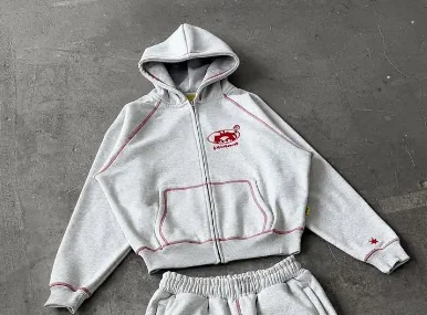 Męski dres dwuczęściowy w stylu streetwear Y2K Hoodie
