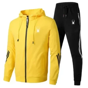 Męski dres sportowy dwuczęściowy z bluzą na zamek T284