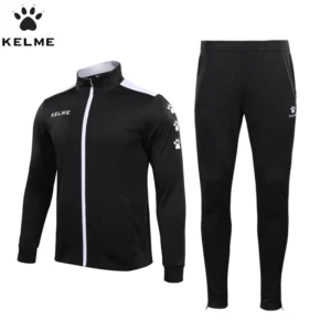 Męski dres sportowy KELME - bluza i spodnie Czarny dres męski