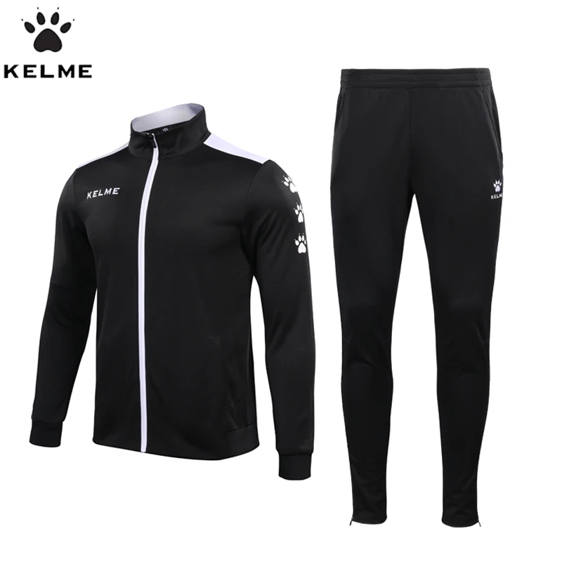 Męski dres sportowy KELME - bluza i spodnie Czarny dres męski