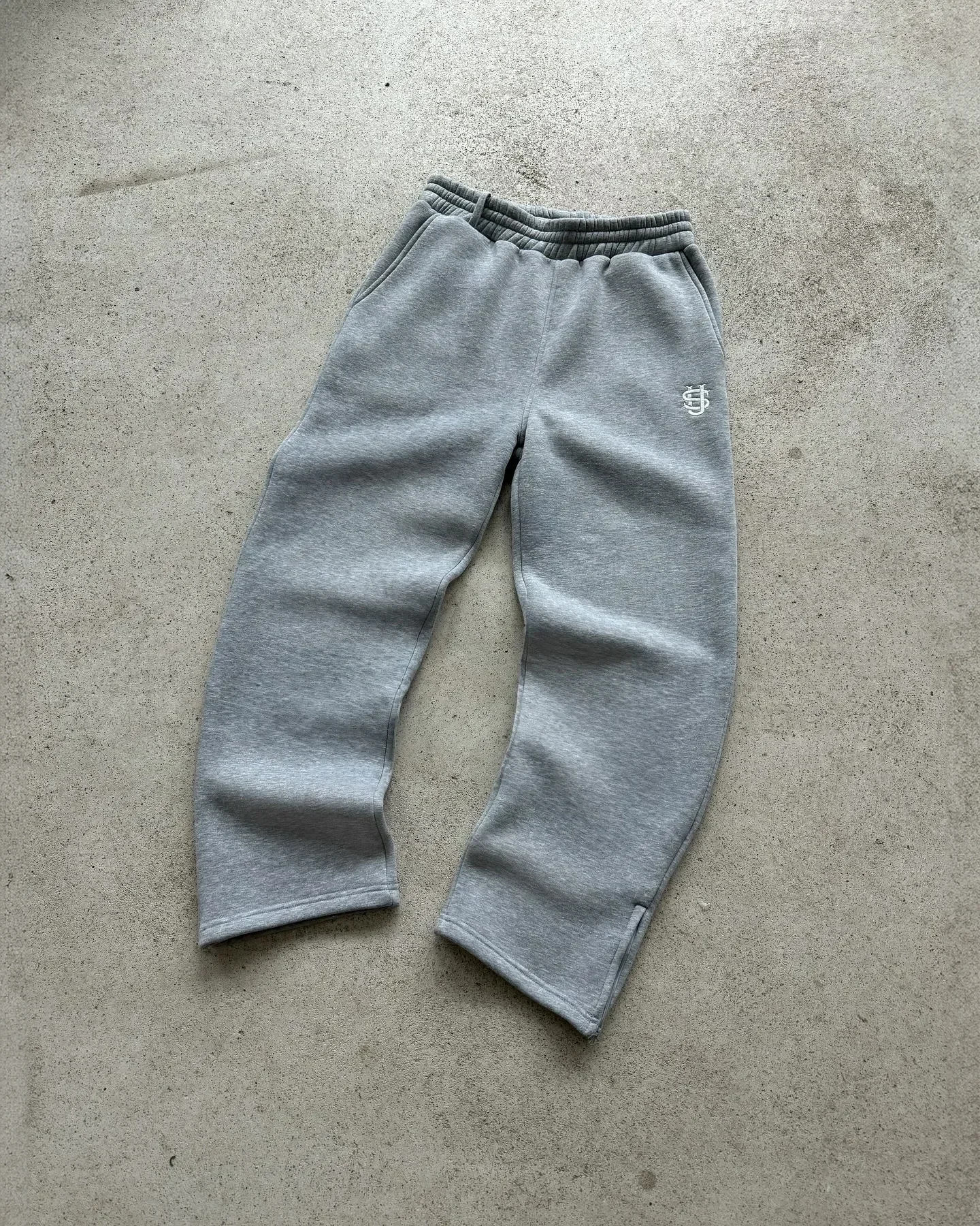 Męski dres dwuczęściowy Y2K - bluza z kapturem i spodnie Szary