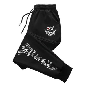 Męski dres z kapturem - bluza i spodnie na jesień i zimę Czarne spodnie