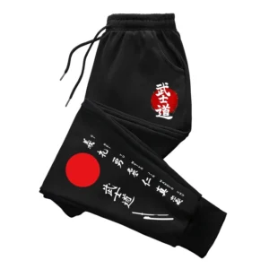 Męski dres z kapturem z nadrukiem - bluza i spodnie Pants