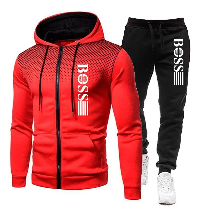 Męski dres jesienno-zimowy bluza z kapturem i spodnie Picture color 12