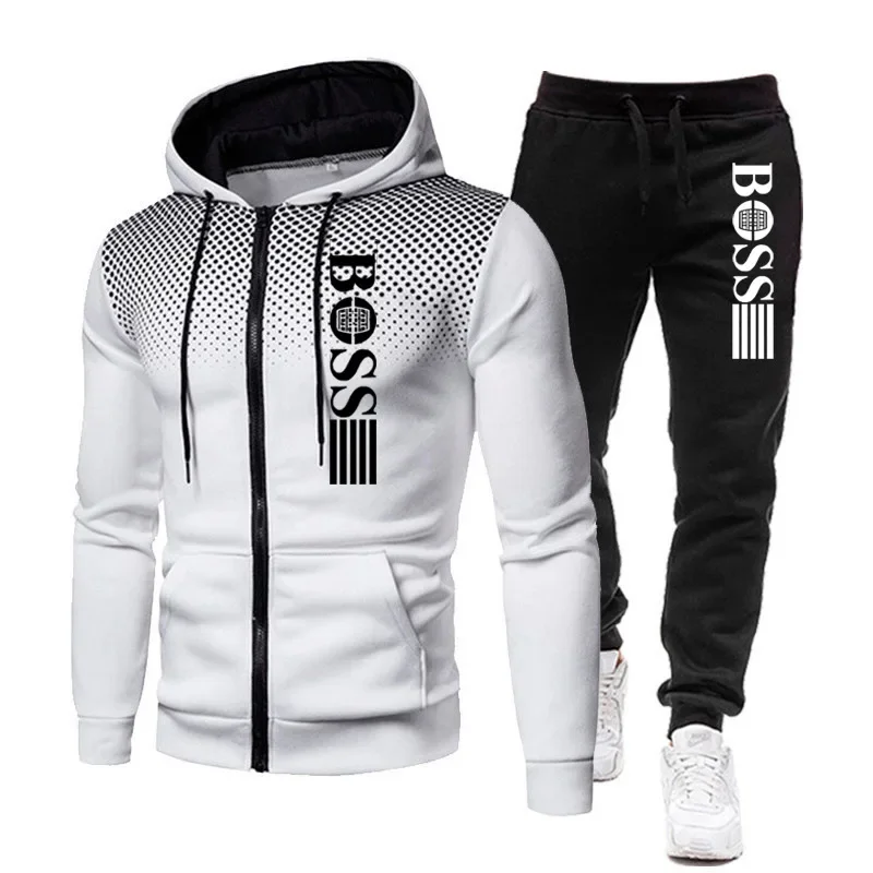 Męski dres jesienno-zimowy bluza z kapturem i spodnie Picture color 15