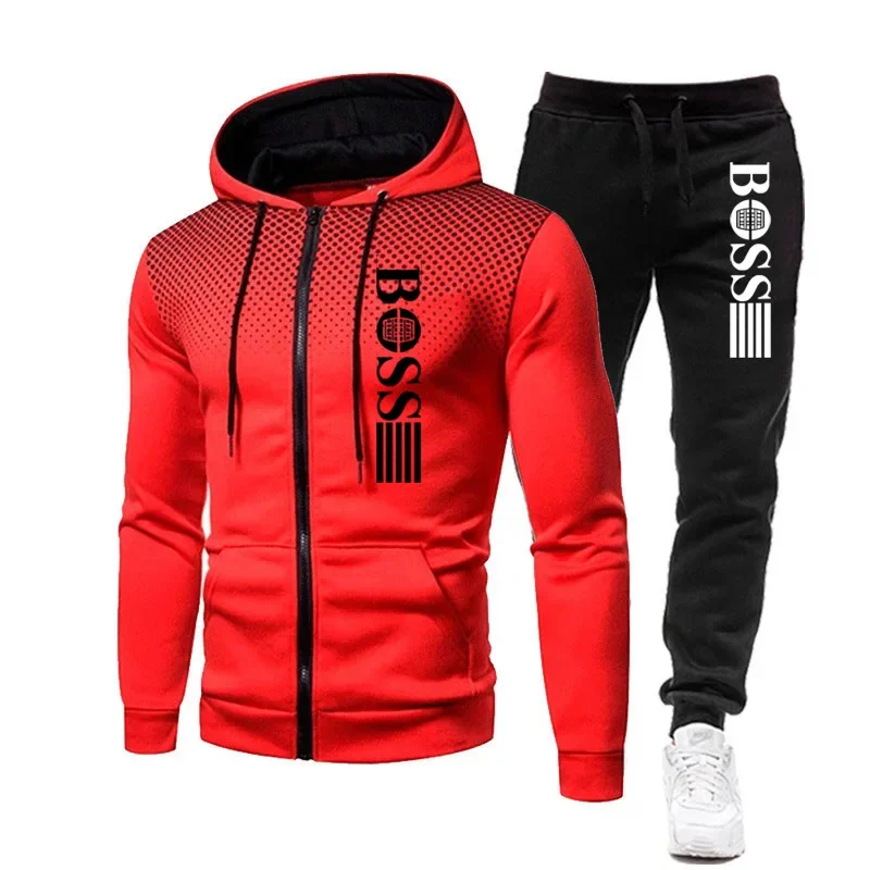 Męski dres jesienno-zimowy bluza z kapturem i spodnie Picture color 5