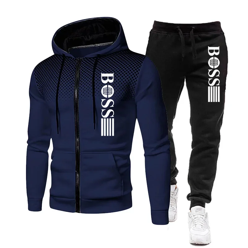 Męski dres jesienno-zimowy bluza z kapturem i spodnie Picture color 6