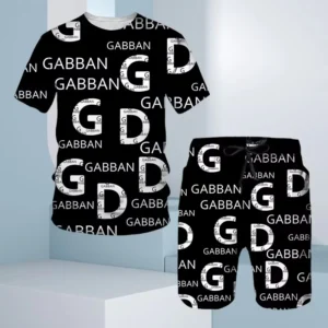 Męski letni komplet t-shirt i szorty z nadrukiem 3D 3d men set