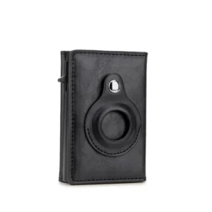 Męski portfel na AirTag z ochroną RFID Czarny