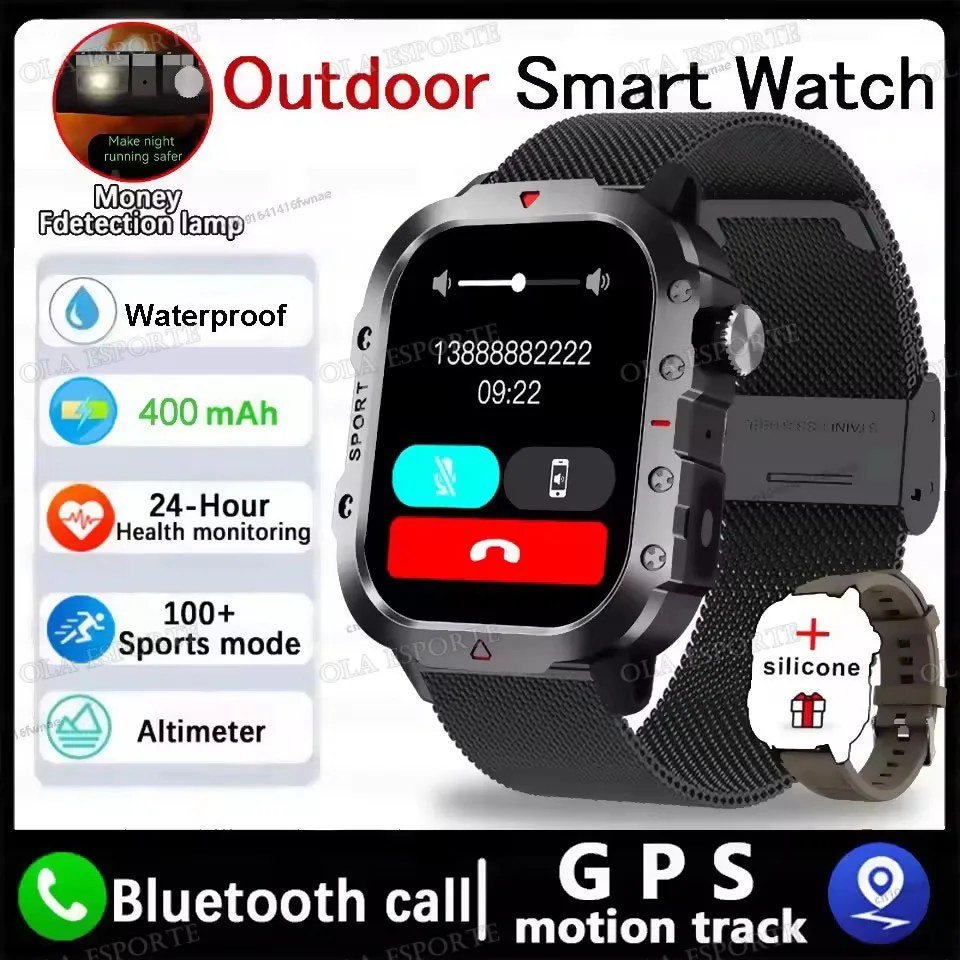 Męski smartwatch z funkcją rozmów i monitorem zdrowia New br22bkmilan