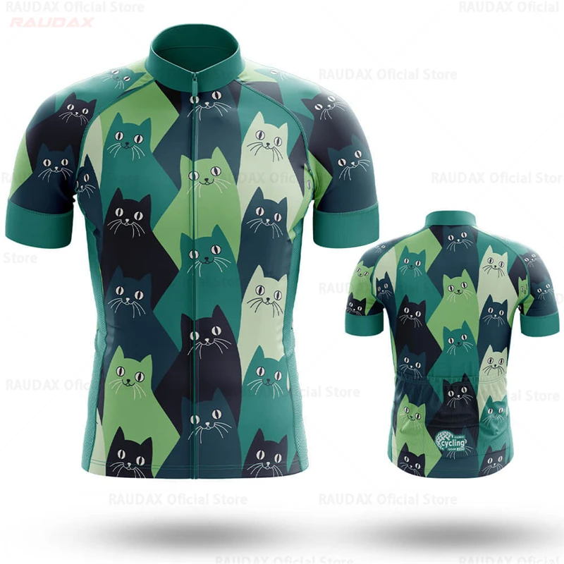 Męski strój kolarski koszulka i spodenki z nadrukiem Cycling jersey 1