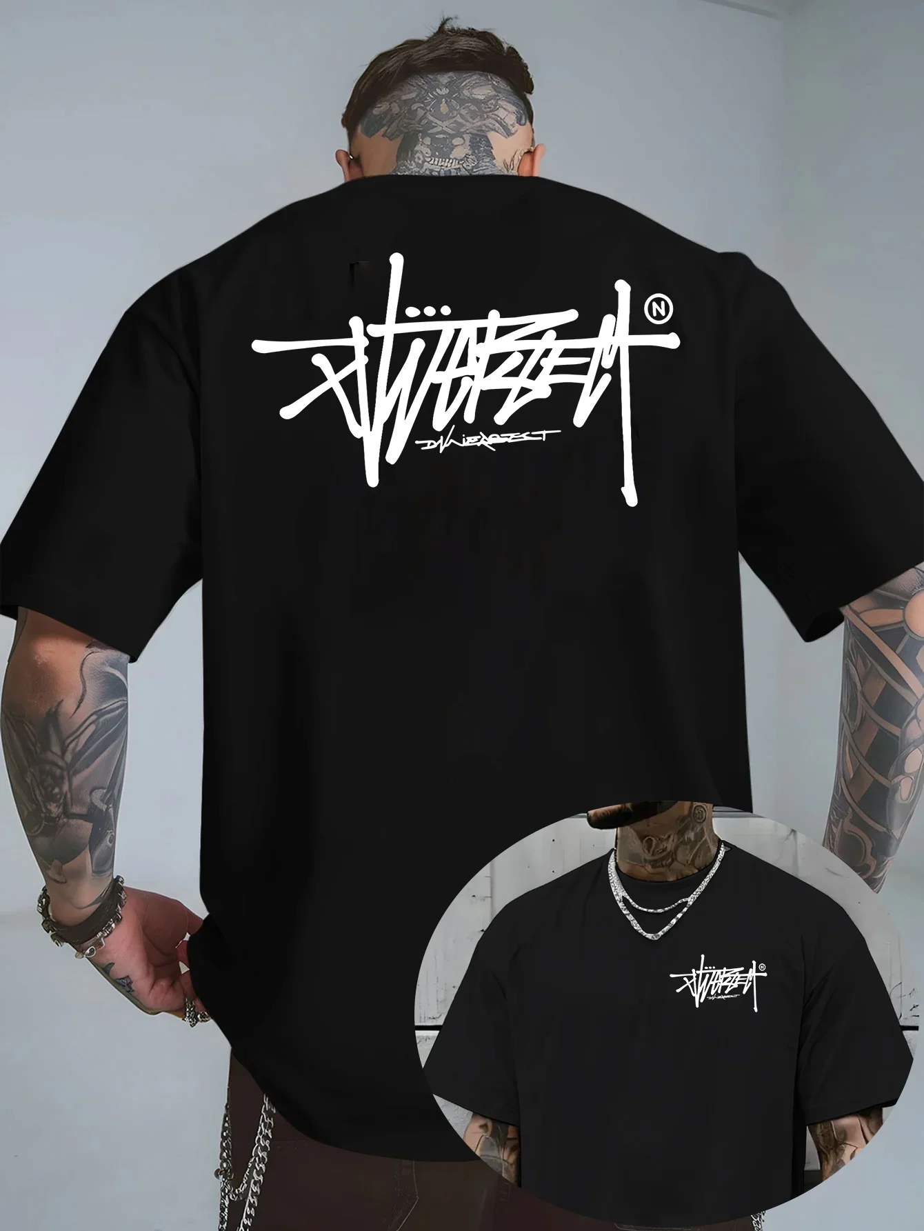 Męski t-shirt z bawełny z krótkim rękawem 1