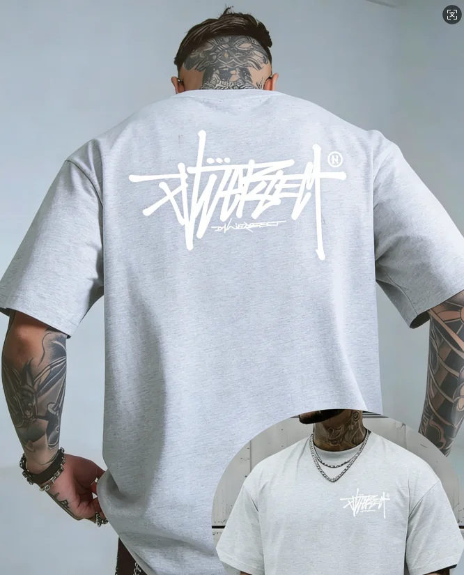 Męski t-shirt z bawełny z krótkim rękawem 3