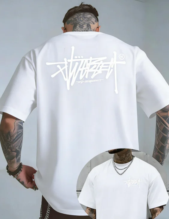Męski t-shirt z bawełny z krótkim rękawem 7