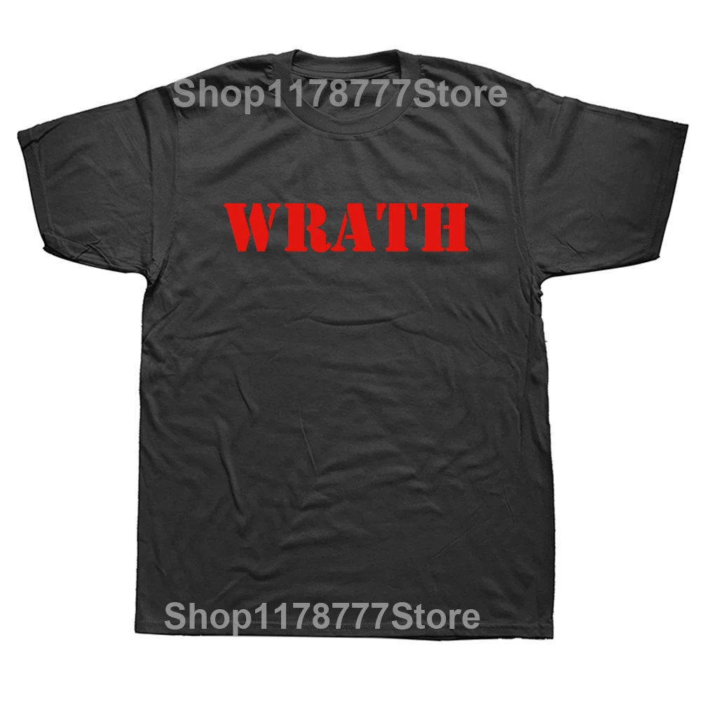 Męski t-shirt bawełniany z nadrukiem w stylu streetwear Czarny