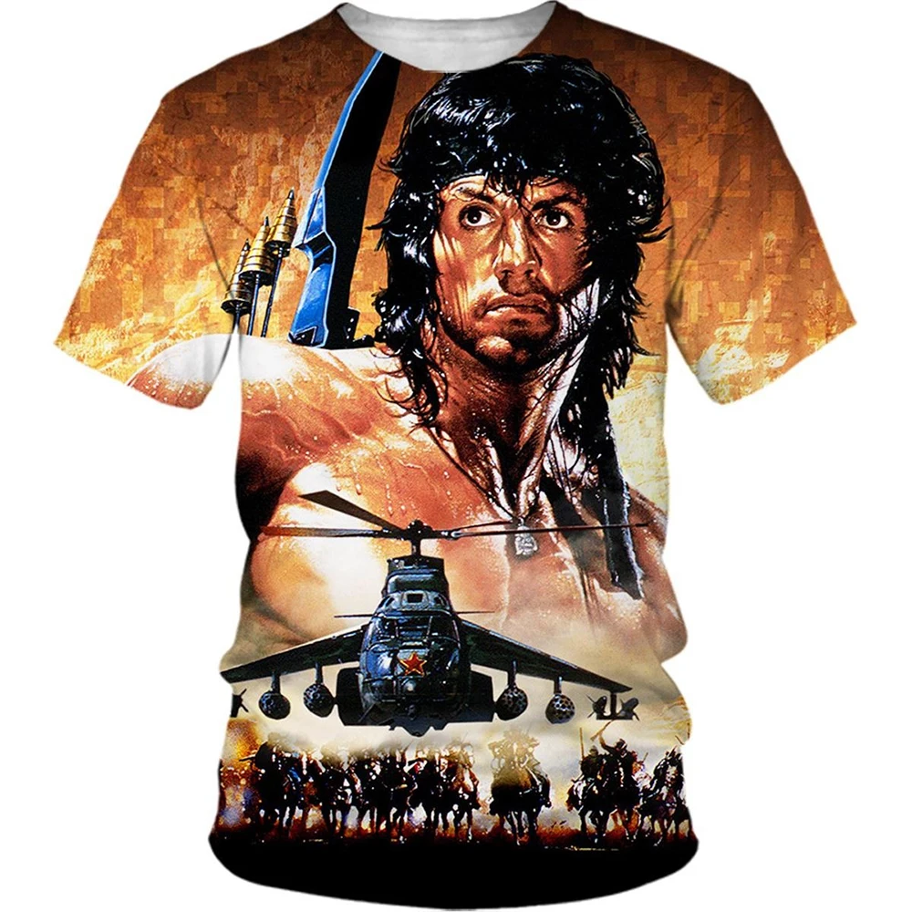 Męski t-shirt z nadrukiem 3D z autem sportowym 6