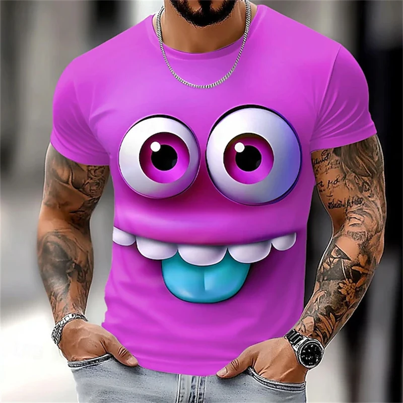Męski t-shirt z nadrukiem 3D z krótkim rękawem Mbdx25828001ln3