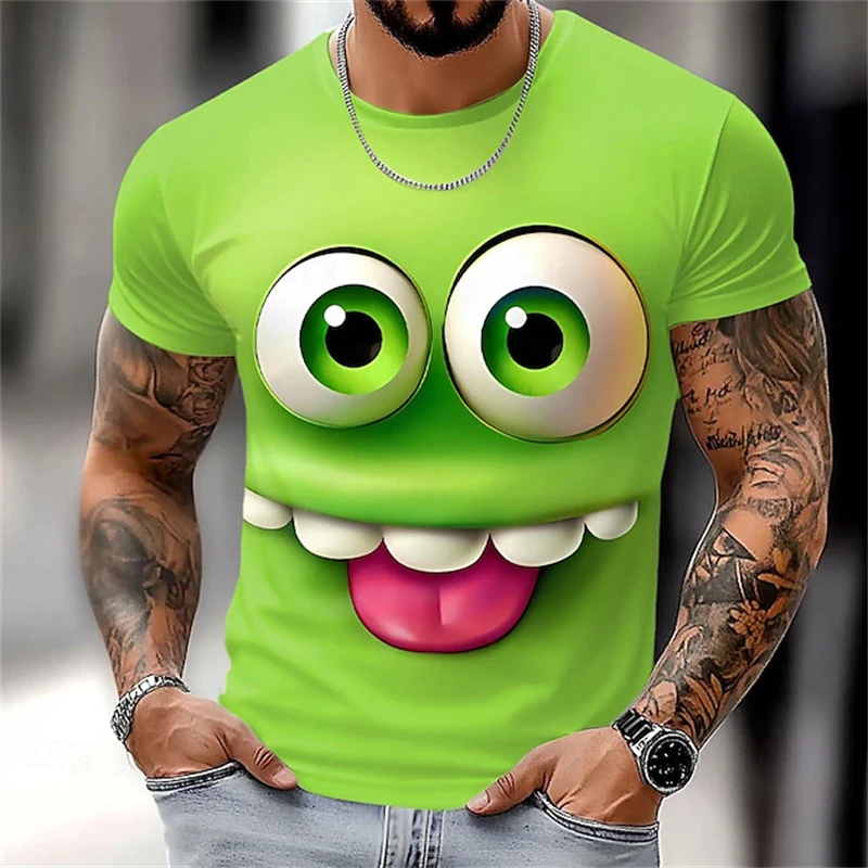 Męski t-shirt z nadrukiem 3D z krótkim rękawem Mbdx25828001ln6