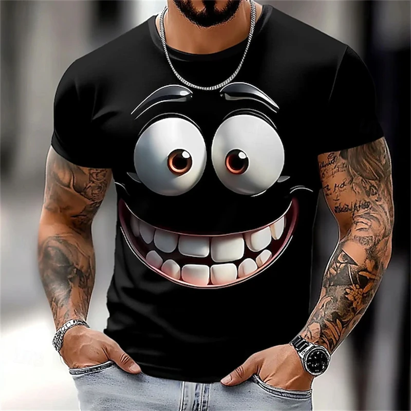 Męski t-shirt z nadrukiem 3D z krótkim rękawem Mbdx25828001ln8