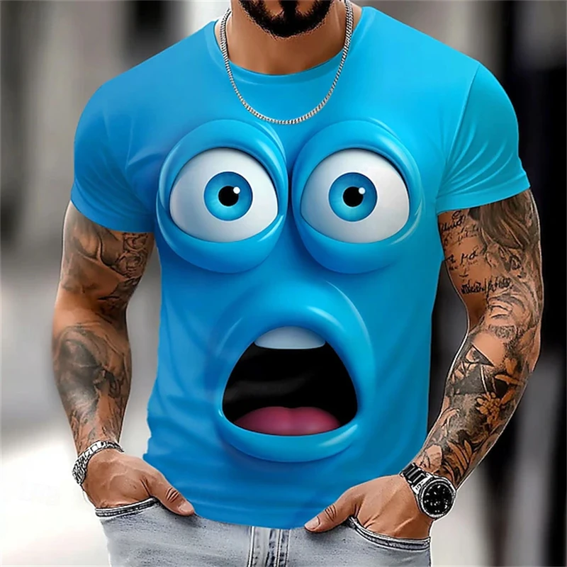 Męski t-shirt z nadrukiem 3D z krótkim rękawem Mbdx25828001ln2