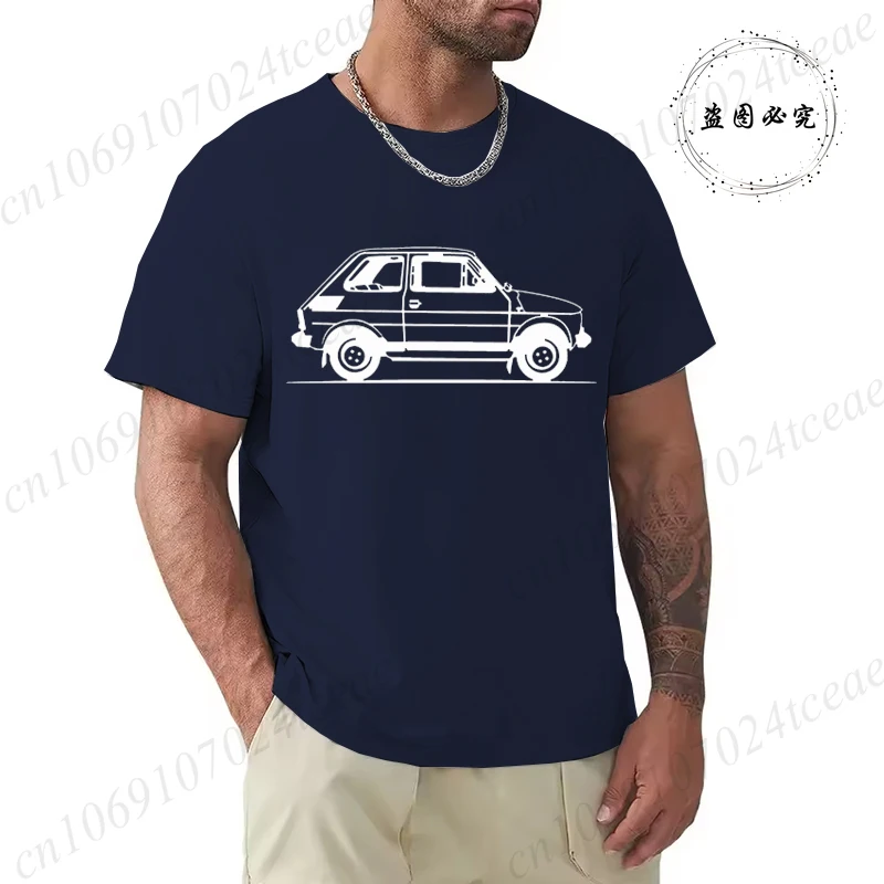 Męski t-shirt z nadrukiem klasycznego auta 3 2