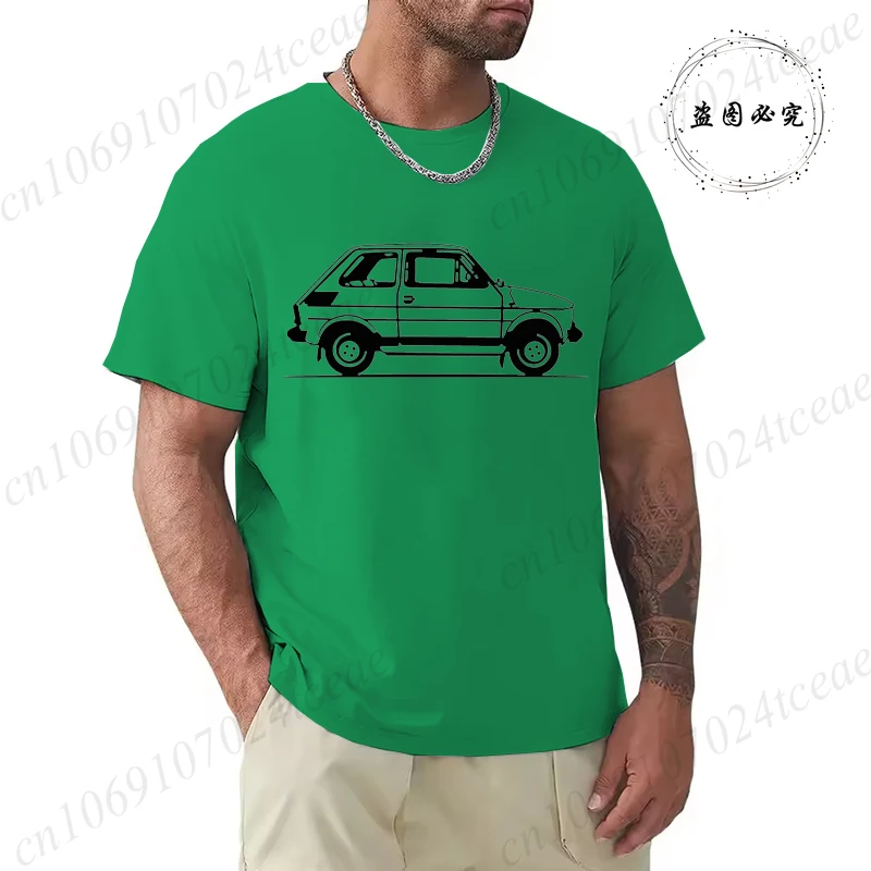 Męski t-shirt z nadrukiem klasycznego auta 3 5