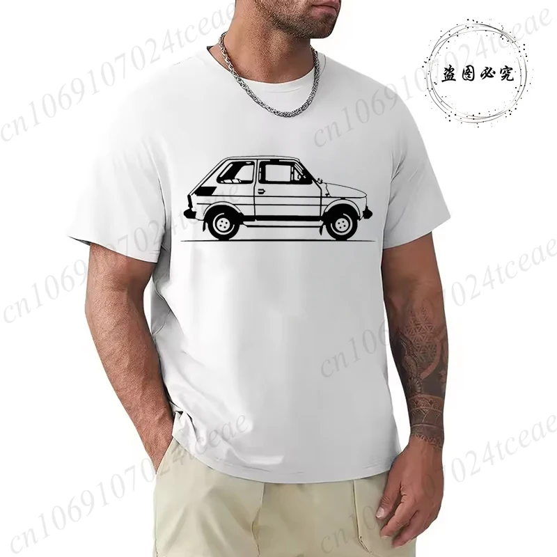 Męski t-shirt z nadrukiem klasycznego auta 3 9