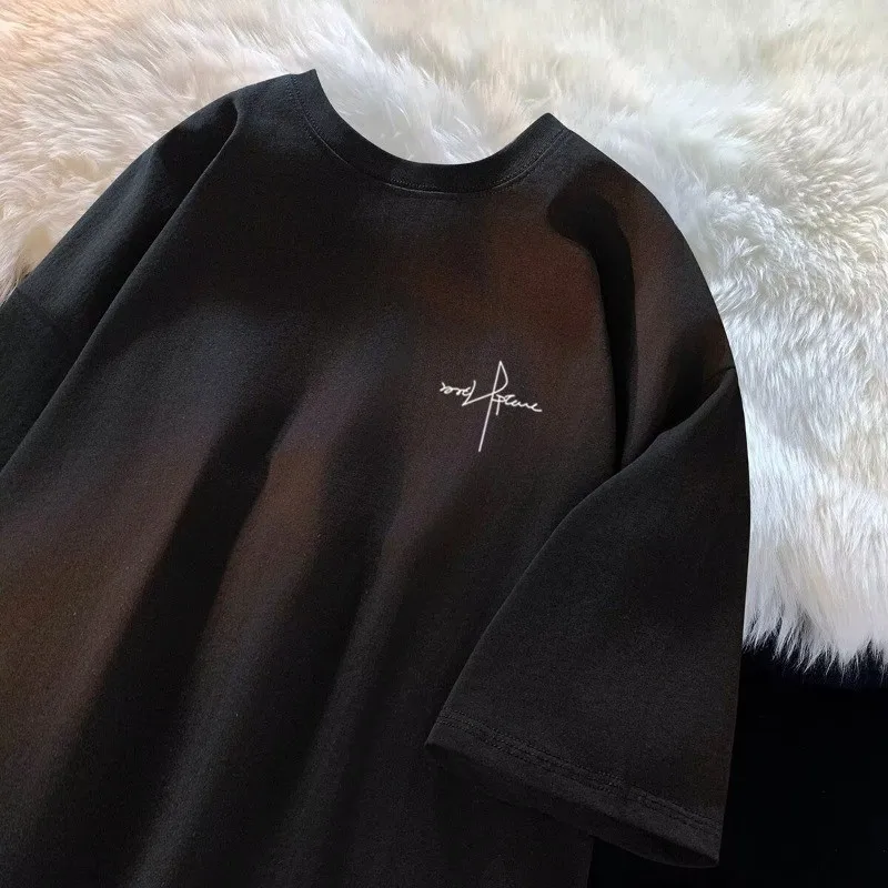 Męski T-shirt oversize duże rozmiary do 8XL Czarny