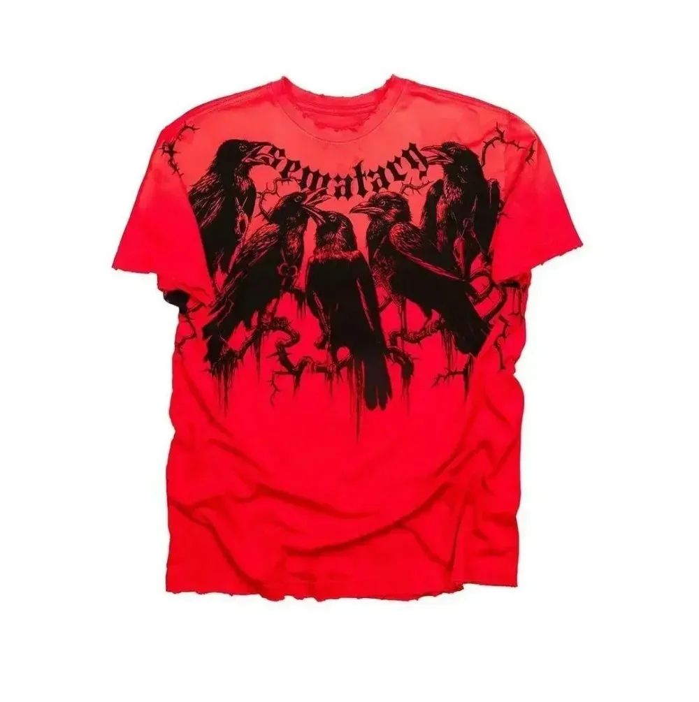 Męski t-shirt Y2K z nadrukiem retro, oddychający na lato Dtket39x3nd3