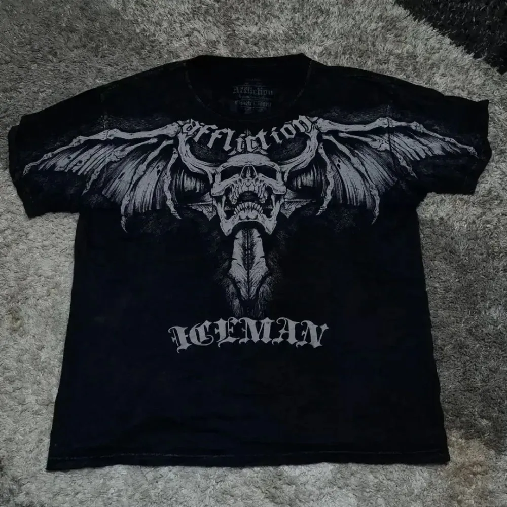Męski t-shirt Y2K z nadrukiem retro, oddychający na lato Dtket39x3wjp