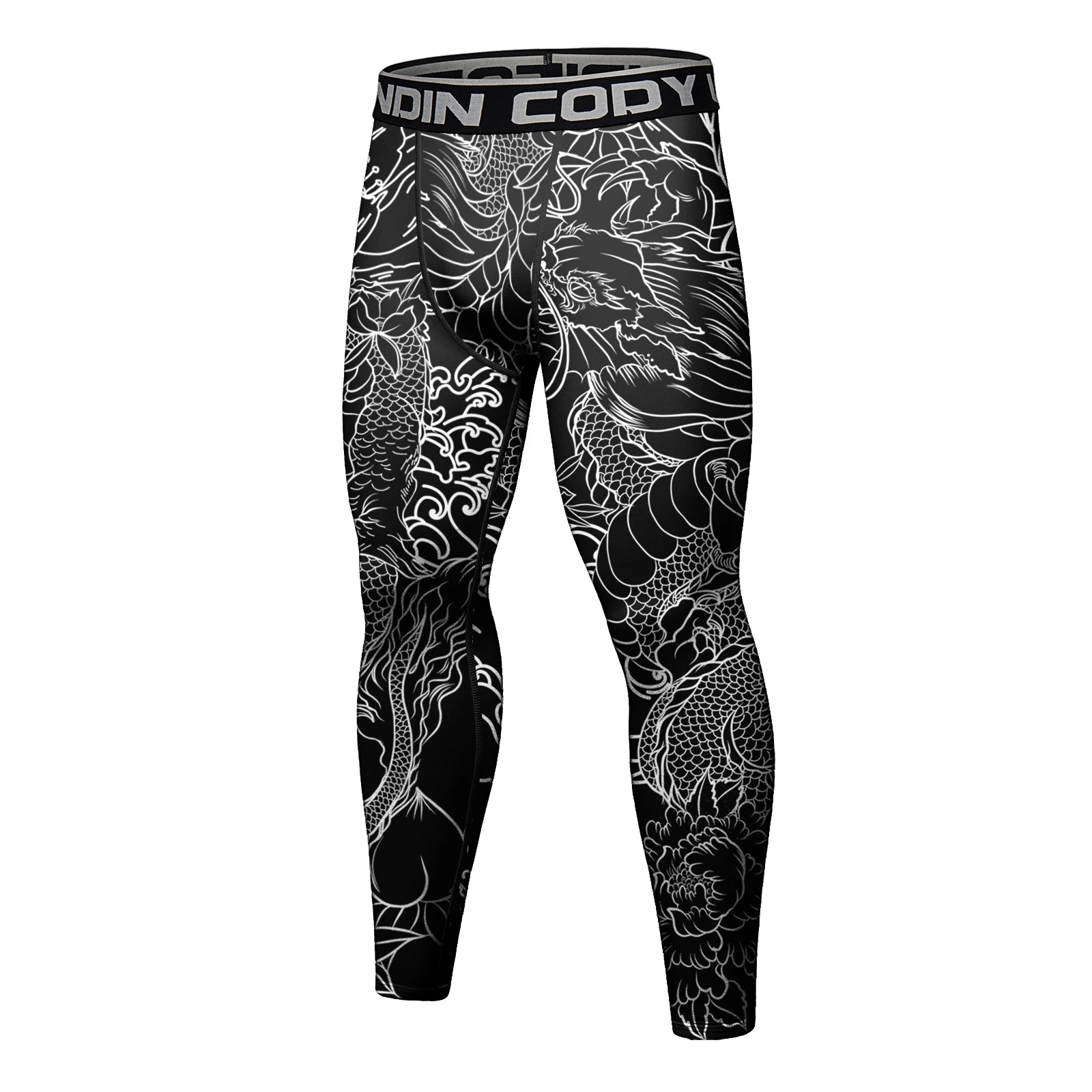 Męski zestaw sportowy do MMA i BJJ rashguard z legginsami i szortami Bjj leggings