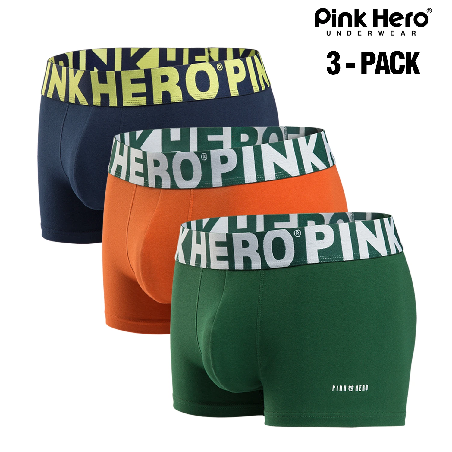Męskie bawełniane bokserki PINKHERO, zestaw 3 par 10