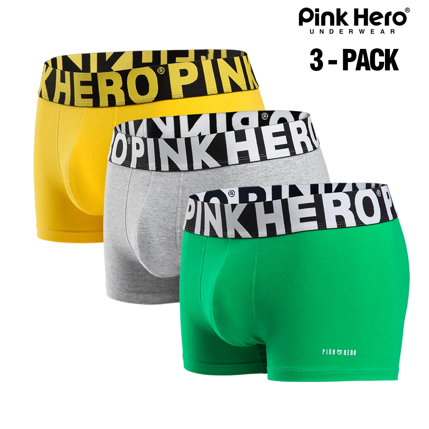 Męskie bawełniane bokserki PINKHERO, zestaw 3 par 11