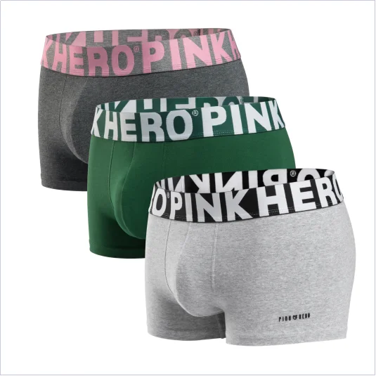Męskie bawełniane bokserki PINKHERO, zestaw 3 par Hauhui senhui senlv