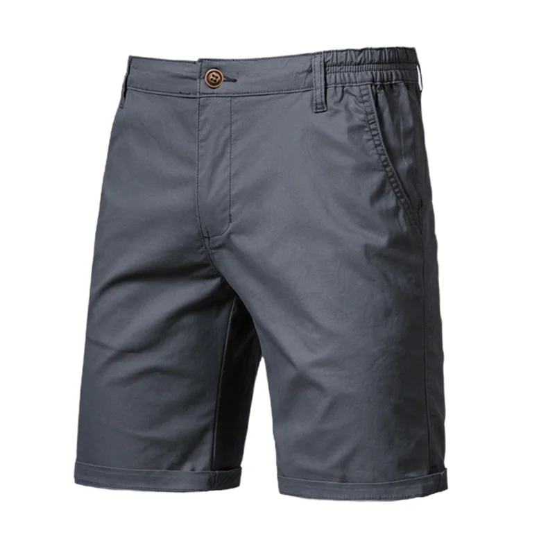 Męskie bawełniane szorty cargo na lato Darkgrey