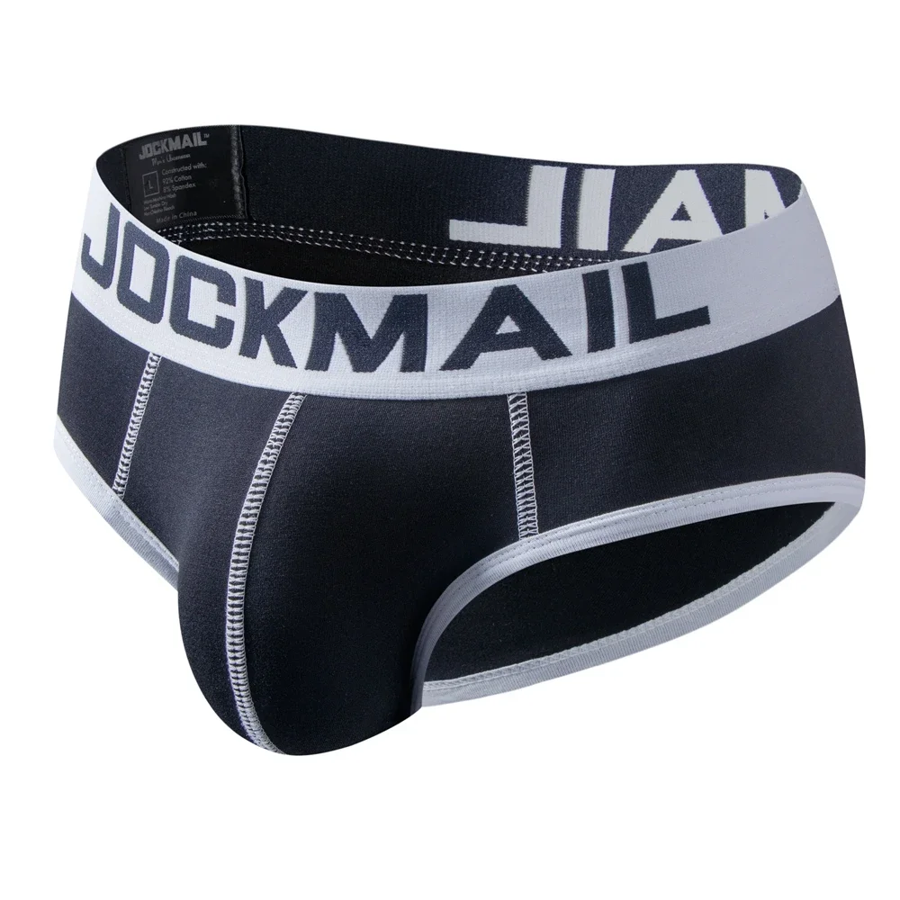Męskie figi bikini bawełniane bezszwowe 339black