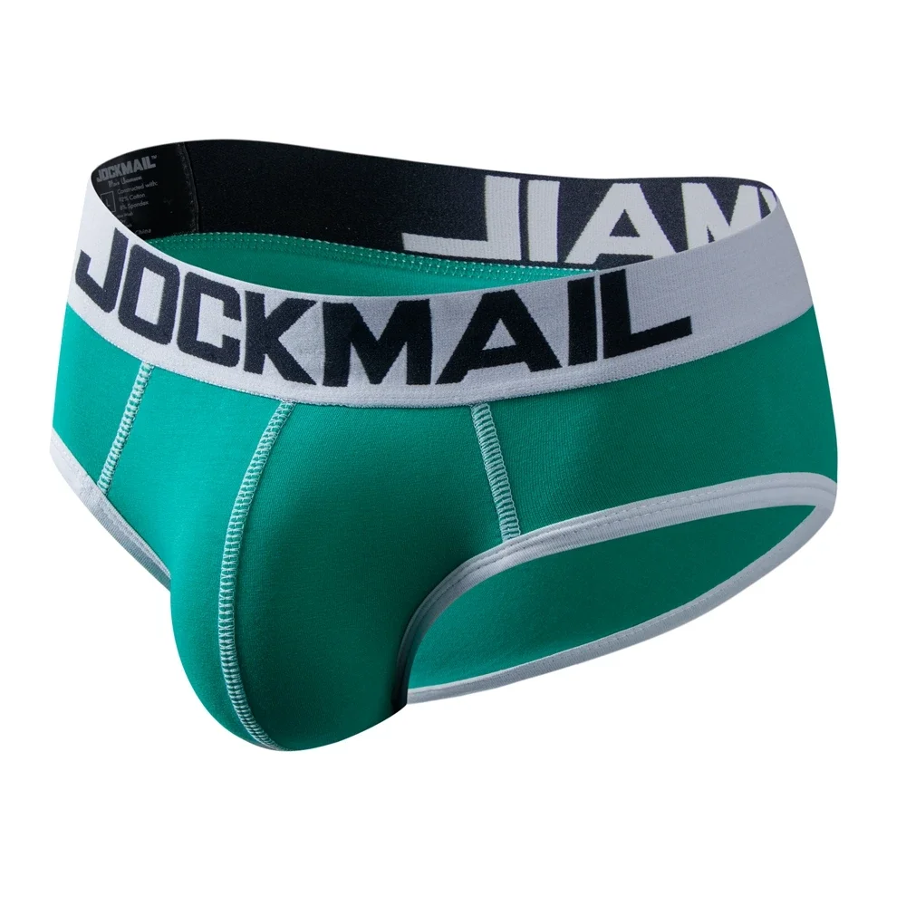 Męskie figi bikini bawełniane bezszwowe 339green