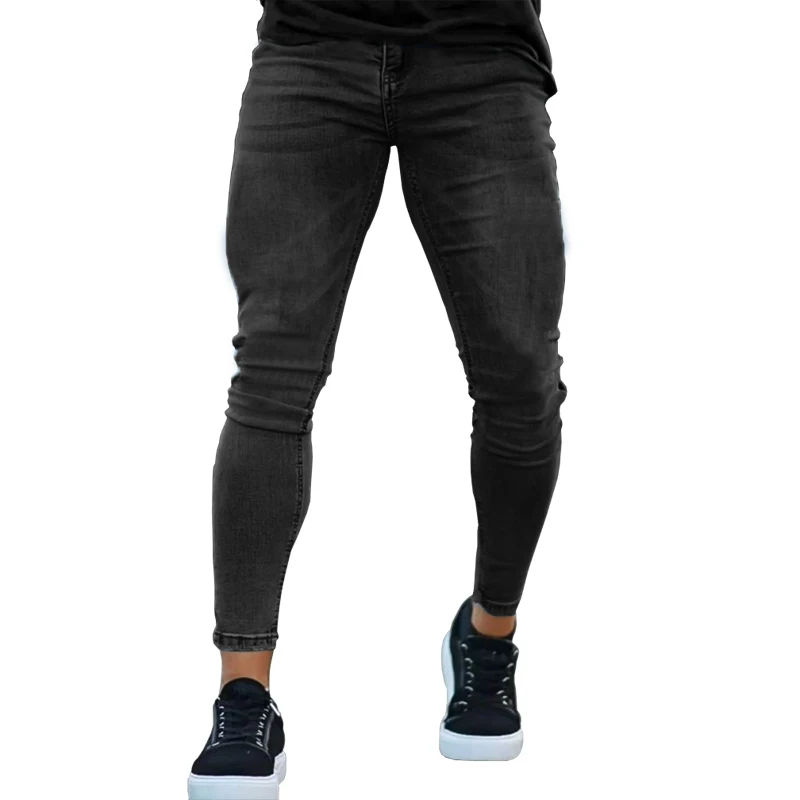Męskie jeansy skinny z wysokim stretchem Jn10