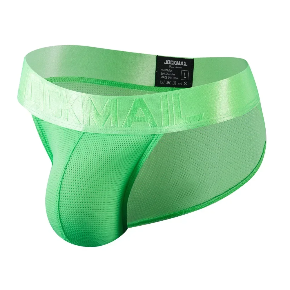 Męskie majtki bikini z oddychającej siatki, szybkoschnące 387green