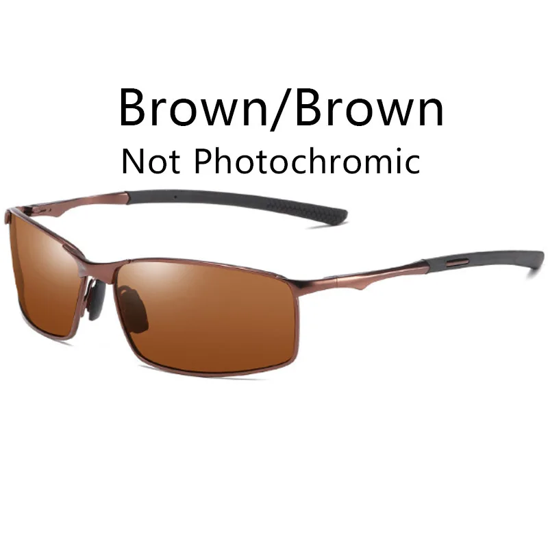 Męskie okulary przeciwsłoneczne fotochromowe z polaryzacją UV400 03