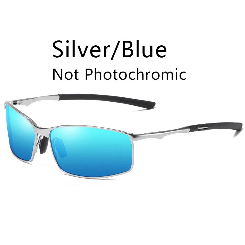 Męskie okulary przeciwsłoneczne fotochromowe z polaryzacją UV400 05