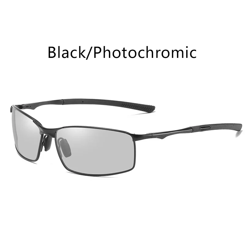 Męskie okulary przeciwsłoneczne fotochromowe z polaryzacją UV400 07