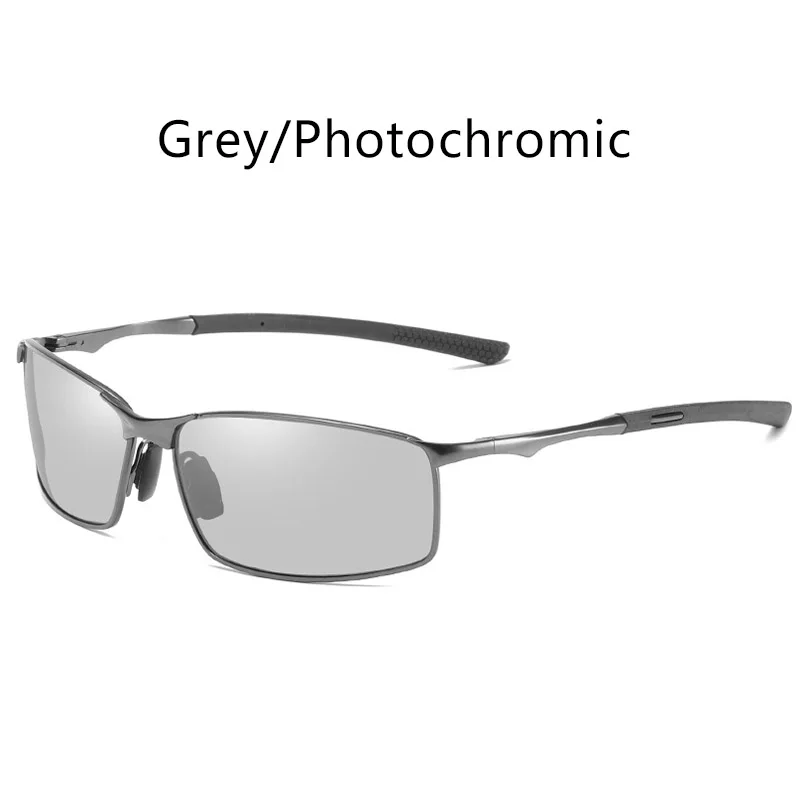Męskie okulary przeciwsłoneczne fotochromowe z polaryzacją UV400 08
