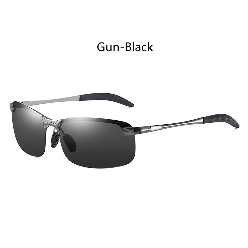 Metalowe męskie okulary przeciwsłoneczne z polaryzacją UV400 3043(gun black)