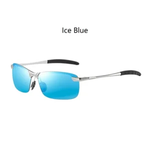 Metalowe męskie okulary przeciwsłoneczne z polaryzacją UV400 3043(ice blue)