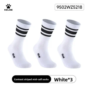 Męskie skarpety sportowe Kelme - 3 pary Biały