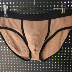 Męskie slipy z wyprofilowaną kieszonką Khaki