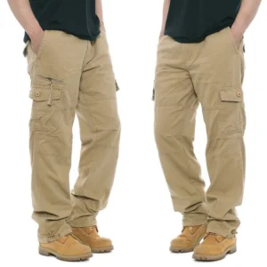 Męskie spodnie taktyczne cargo plus size Picture color