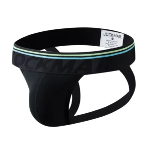 Męskie stringi jockstrap – bawełniana bielizna erotyczna Jm232black