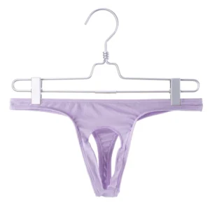 Męskie stringi z wypukłą kieszenią - oddychające jockstrap Fioletowy
